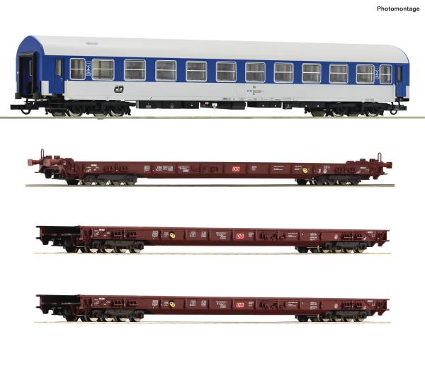 Roco 6600227 – 4-tlg. Set: „Rollende Landstraße“, DB AG