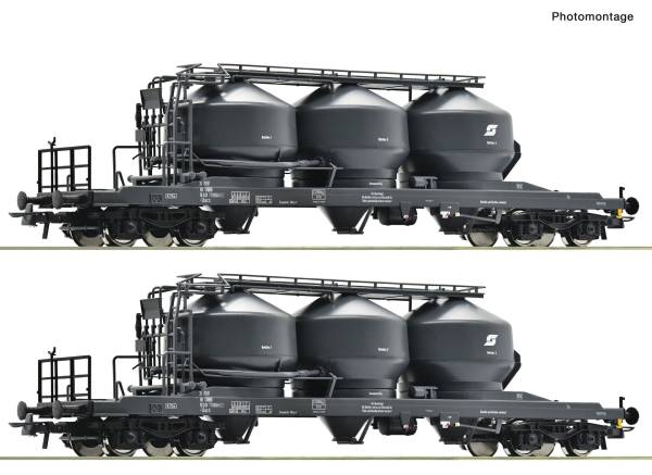 Roco 6600383 – 2-tlg. Set: Staubsilowagen, ÖBB