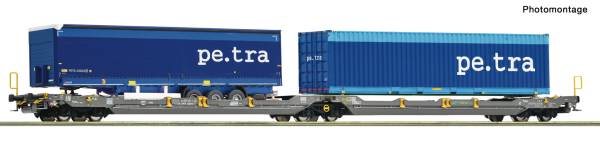 Roco 6600391 – Doppeltaschen-Gelenkwagen T3000e, MFD Rail