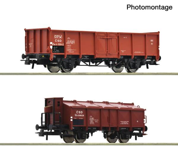 Roco 6600396 – 2-tlg. Set: Güterwagen, CSD