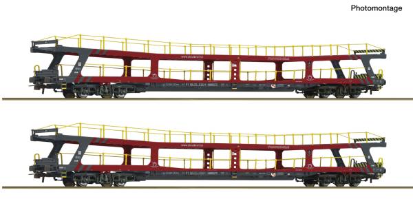 Roco 6600438 – 2-tlg. Set: Autotransportwagen, ZSSK