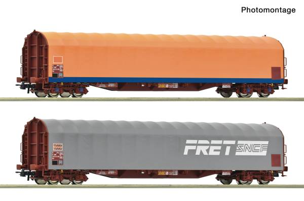 Roco 6600473 – 2-tlg. Set: Schiebeplanenwagen, SNCF