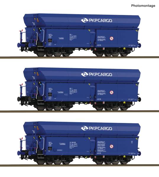 Roco 6600494 – 3-tlg. Set: Selbstentladewagen, PKP Cargo