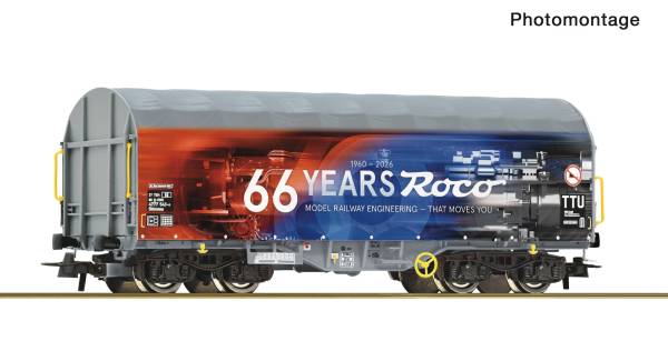 Roco 6600545 – Schiebeplanenwagen „66 Jahre ROCO“
