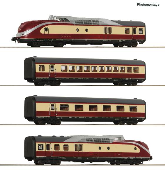 Roco 7700025 – 4-tlg. Set: Dieseltriebzug BR 601, DB