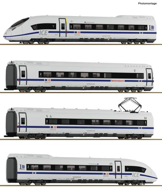 Roco 7700027 – 4-tlg. Set: Elektrotriebzug ICE 3neo (BR 408), DB AG
