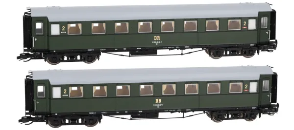 Saxonia 120195 - 2er Set Personenwagen C4ü Sa 07 der DR