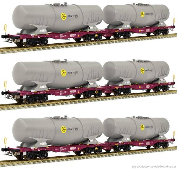 Sudexpress S854003 - 3er Set Kesselwagen Sggrrs 80 der innofright Sudexpress S854003 - 3er Set Kesselwagen Sggrrs 80 der innofright