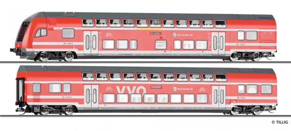 TILLIG 01088 - Reisezugwagenset Teil 1 „S-Bahn Dresden“ der DB AG