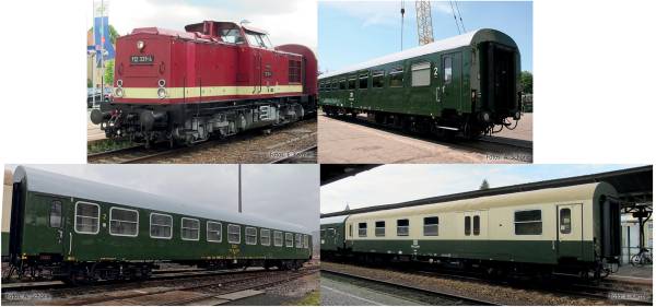 TILLIG 01121 - Reisezugwagenset „Museumszug der OSEF e.V.“