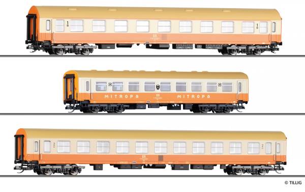 TILLIG 01805 - Reisezugwagenset „Städteexpress“ der DR