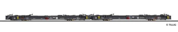 TILLIG 05974 - Güterwagenset der HSB, bestehend aus zwei Schmalspur- Rollwagen Rf4