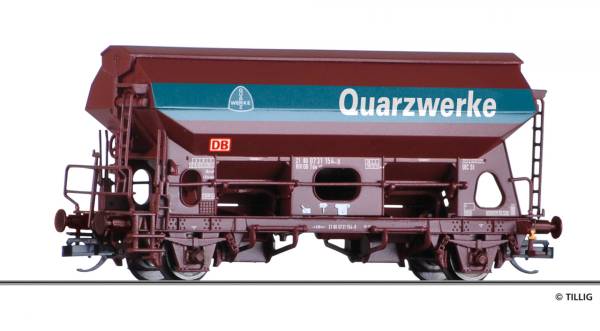 Tillig 17569 - Schwenkdachwagen Tds „Quarzwerke“ der DB AG