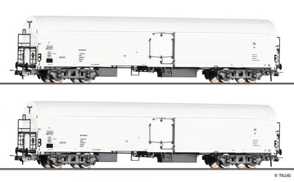 TILLIG 70077 - Güterwagenset der DR mit zwei Eiskühlwagen Iacehqrs