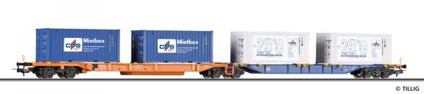TILLIG 77059 - Doppeltragwagen Sdggmrs 744 der DB AG TILLIG 77059 - Doppeltragwagen Sdggmrs 744 der DB AG