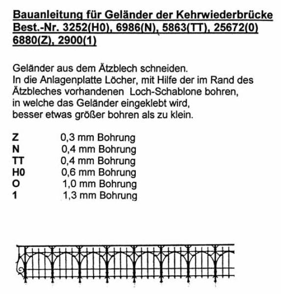 Weinert 3264 - Brückengeländer