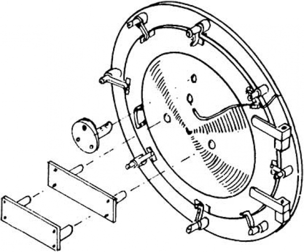 Weinert 8050 - Rauchkammertür für Baureihe 01 Neubaukessel und für Baureihe 01.10
