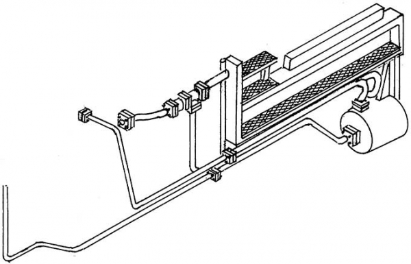 Weinert 82026 - Armatur unter dem Führerhaus für Baureihe 03.10 DR Reko, Heizerseite