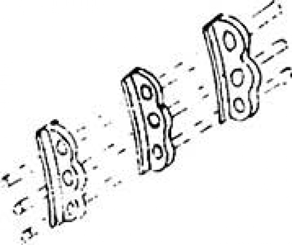 Weinert 8270 - Regelstangenhalter, dreifach, für Baureihe 01 Neubaukessel