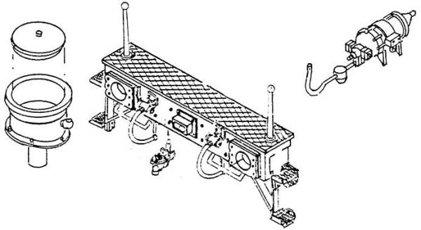 Weinert 8494 - Pufferbohle mit Schlot und Generator für Baureihe 50.40