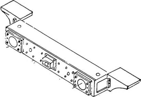 Weinert 8502 - Vordere Einheitspufferbohle mit Seitenabstützung für BR 64, BR 24, BR 86