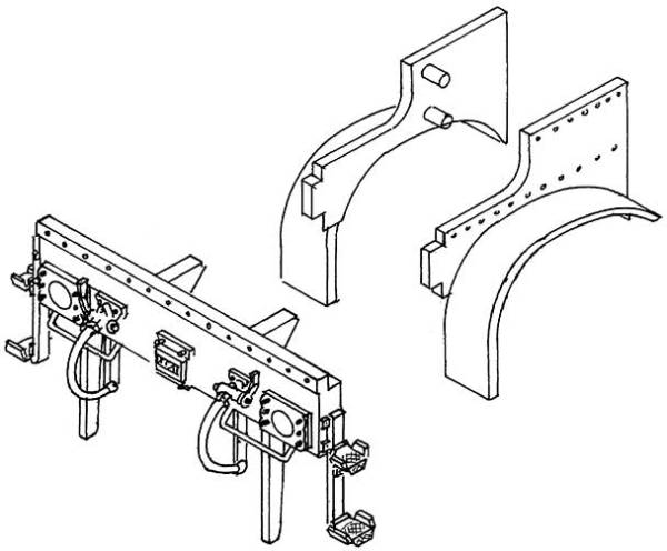 Weinert 85602 - Vorschuh mit Schutzblechen und Pufferbohle für preußische P8