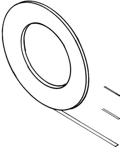 Weinert 9342 - Klebebänder 1,0 mm breit