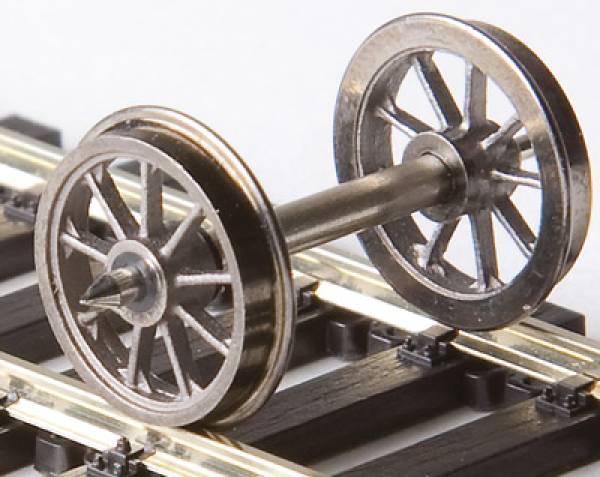 Weinert 9711 - 11,5 mm Ø RP 25-9-Speichenradsatz mit 24,5 mm Spitzenweite