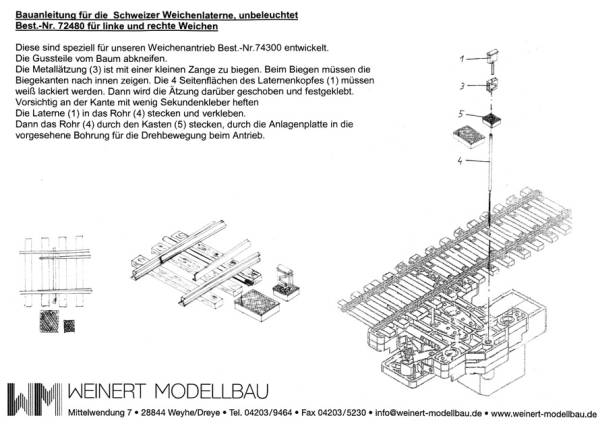 Weinert 72480 - Bauanleitung