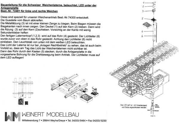 Weinert 72481 - Bauanleitung