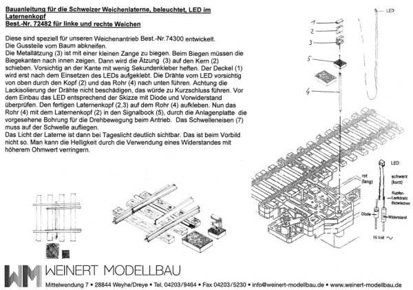 Weinert 72482 - Bauanleitung