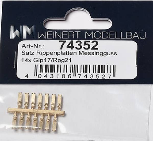 Weinert 74352 - Rippen-/ Gleitplatten Glp 17 / Rpg 21