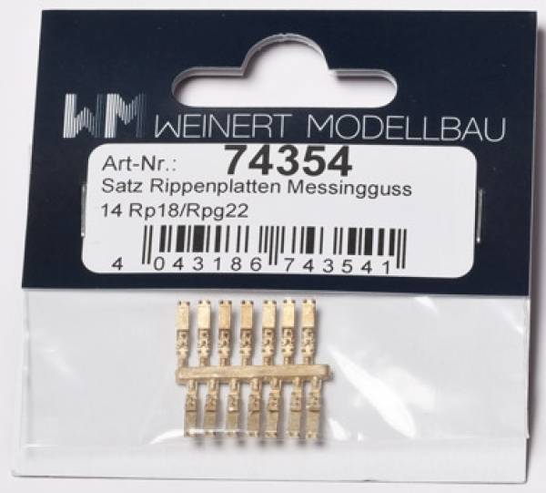 Weinert 74354 - Rippen-/Gleitplatten Rp 18 / Rpg 22