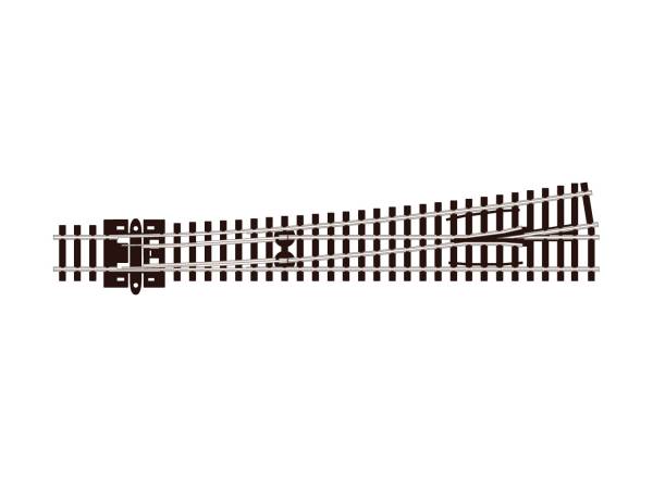 PECO SL- E389 - Code 80 Weiche links 8° großer Radius