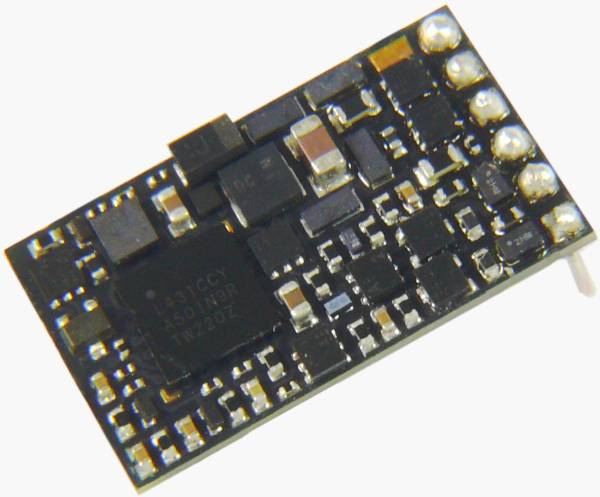 ZIMO MN160L - Nicht-Sound-Decoder mit Stiftleisten im rechten Winkel