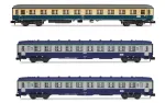 Arnold HN4437 - 3-tlg. Set Reisezugwagen „D242 Paris – Berlin – Warszawa“ der DR
