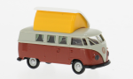 Brekina 31635 - VW T1b Camper, grau/rot, 1960