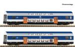 Fleischmann 6260094 - 2-tlg. Set: Doppelstockwagen der VEB