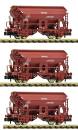 Fleischmann 6660071 - 3-tlg. Set: Schwenkdachwagen der DR