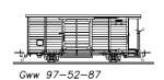 Schlosser - Bausatz Gedeckter Güterwagen Gww 97-51-87