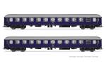 Rivarossi HR4415 - 2-tlg. Set Liegewagen Bcm 243 der DB, blaue Farbgebung