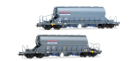 Rivarossi HR6668 - 2-tlg. Set Schwenkdachwagen der Bauart Taoos der NACCO