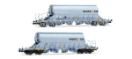 Rivarossi HR6688 - 2-tlg. Set Schwenkdachwagen der Bauart Taoos der WASCO