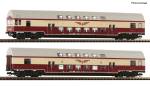 ROCO 6280045 -2-tlg. Set 1: Doppelstockwagen „Sputnik“ der DR
