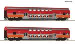 ROCO 6280047 -2-tlg. Set: Doppelstockwagen der Polregio