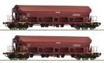 Roco 6600125 - 2-tlg. Set: Schwenkdachwagen der DR