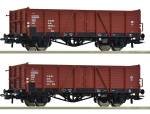 ROCO 6600194 - 2-tlg. Set: Offene Güterwagen der DR