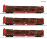 ROCO 6600318 - 3-tlg. Set: Rungenwagen der OnRail