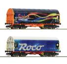 Roco 6680022 - 2-tlg. Set: Schiebeplanenwagen