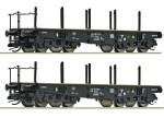 Roco 6680028 - 2-tlg. Set: Schwerlast-Flachwagen der DB